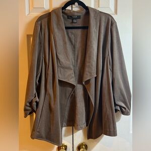 Alfani Women's Brown Open Front Trench Coat